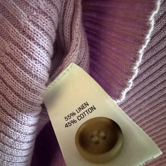 Bec + Bridge Purple Ribbed Button-Up Cardigan - Picture 4 of 4